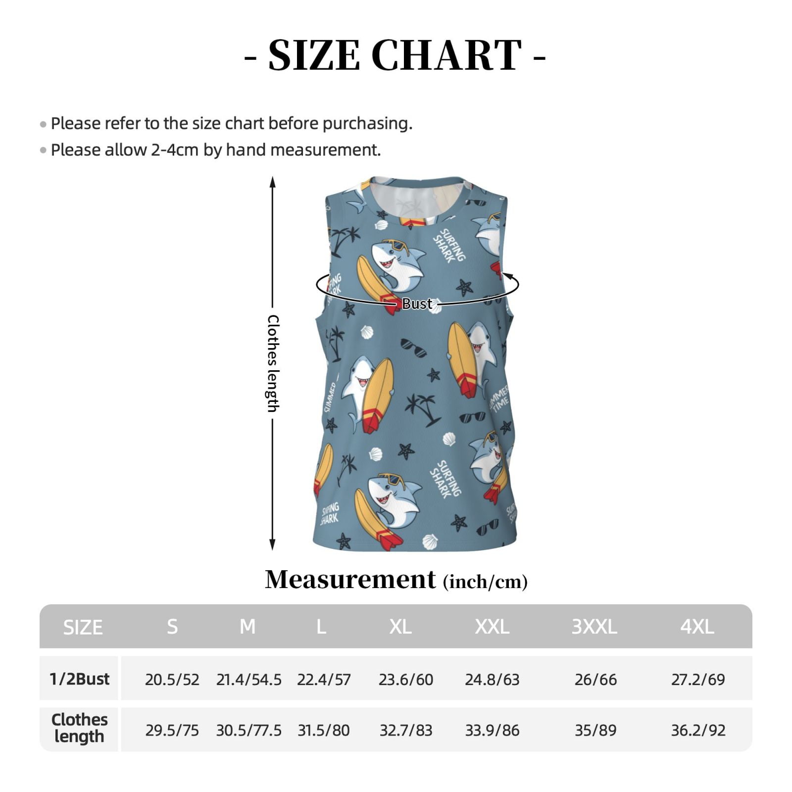Xecao Surf Shark print basketball shirt for both men and women, a unisex basketball jersey perfect for theme parties-3X-Large