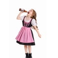 thumbnail image 3 of SUNSIOM Robes de Dirndl pour Filles Robe de Soubrette à Manches Bouffantes Costume d'Octobre Tenue de Cosplay d'Halloween, 3 of 8
