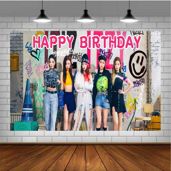 ITZY Banner Poster Wall Decor Birthday Backdrop Background Party Supplies Taspestry