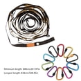 thumbnail image 3 of Cuerda portátil de tendedero de camping de 8,3 m con 42 agujeros y 10 ganchos - Línea de almacenamiento de tiendas al aire libre para colgar ropa, linternas, equipos - Poliéster, multicolor, 326,77, 3 of 6