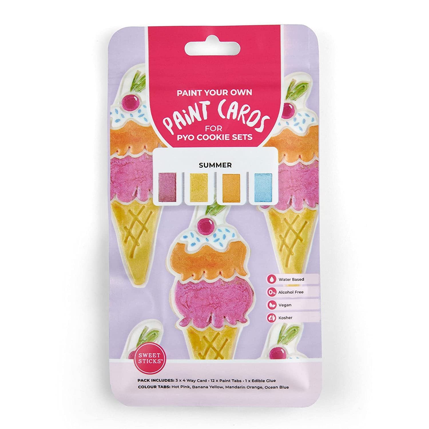 Sweet Sticks Paint Your Own Paint Cards, Summer