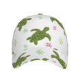 thumbnail image 2 of Daiia Cute Turtle print Baseball Cap Men Women Golf Dad Hat Adjustable Original Classic Low Profile Hat Unconstructed Plain Cap, 2 of 9