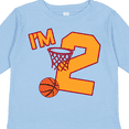 thumbnail image 4 of Inktastic Im Two Second Birthday Basketball Boys or Girls Long Sleeve Toddler T-Shirt, 4 of 5