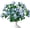 Blue, variant on 5pcs Artificial Camellia Long Stems, 19in Silk Flower Fake Flowers for Home Dining Spring Decorations, Floor vases, Party centerpieces and Wedding Arrangements (Blue)