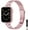 Pink, variant on Slim Metal Link Watch Band for Apple Watch 38/40/41/42mm(Series 10) Unisex - Silver