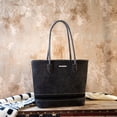 thumbnail image 4 of Montana West Woven Tote Bags for Women Medium Purses and Handbags, Black, 4 of 5