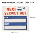thumbnail image 2 of 1 Rouleau de 150 Autocollants de Service Autocollants de Fenêtre de Voiture Simples Autocollants, 2 of 8