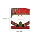 thumbnail image 3 of Funda de silla de dibujos animados de Navidad Funda de asiento linda Decoración de año nuevo para el hogar (Papá Noel), 3 of 5