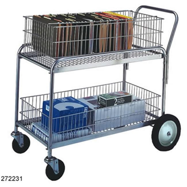 Wesco Industrial 272231 Cart Office Large Wire Basket