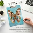 thumbnail image 3 of Wobogo Bohemian Style Butterfly Acrylic Writing Pad Gold Clip Stardard Size A4 Office Decorative for Students Workers 12.5×9in, 3 of 10