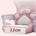 thumbnail image 6 of Pink Gaming Chair with Cat Paw Lumbar Cushion and Cat Ears, Ergonomic Computer Chair with Footrest, Reclining PC Game Chair for Girl, Teen, 6 of 8