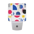 thumbnail image 6 of Yayeee LED Plug in Night Light for The Home with Auto Dusk to Dawn Light Sensors, 2 Pack, Blue Retro Shapes, 6 of 6