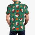 thumbnail image 3 of Balery Cartoon Turkey Printed Men’s Short Sleeve Polo Shirt, Midweight Men's Shirt,Golf Polo shirts -4X-Large, 3 of 8