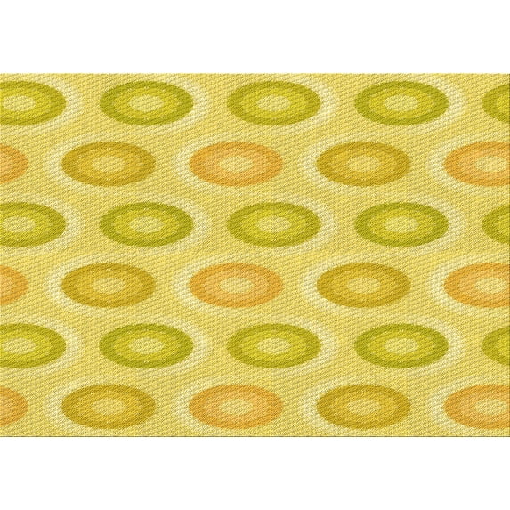 Ahgly Company Indoor Rectangle Patterned Bee Yellow Area Rugs, 5' x 8'