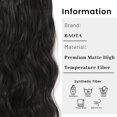 thumbnail image 2 of GFDYREE Invisible Wire Hair Extensions, Natural Black Hair Extensions with Adjustable Size 4 Secure Clips, 20 Inch Long Curly Wavy Hairpieces for Women, 2 of 6