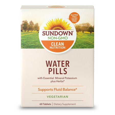 Sundown Naturals Herbal Supplement Natural Water Pills, 60 (Best Herbal Water Pill)