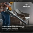 thumbnail image 6 of Sun Joe 24V Jet Leaf Blower Cordless Compact Turbine with Battery, Black, 24V-TB-LTE, 6 of 11