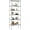 Silver, variant on Youngshion Heavy Duty 5 Tier Adjustable Storage Shelves Carbon Steel Standing Utility Shelf Wire Shelving Unit Organizer Rack for Home Kitchen Office Bathroom Pantry Room, 12" D x 22" W x 59" H Black