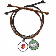 Jianjun National Territory Bracelet Rope Hand Chain Leather Money Wristband
