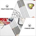 thumbnail image 2 of 12Pcs 24cm Stainless Steel Tableware Fondue Fruit Dessert Forks Kitchen Bar Tool, 2 of 3