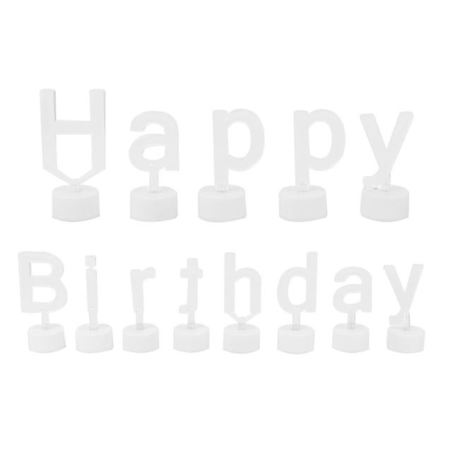 1 Set LED Candle Lamp Creative Birthday Letter Candle Light Birthday Decoraiton