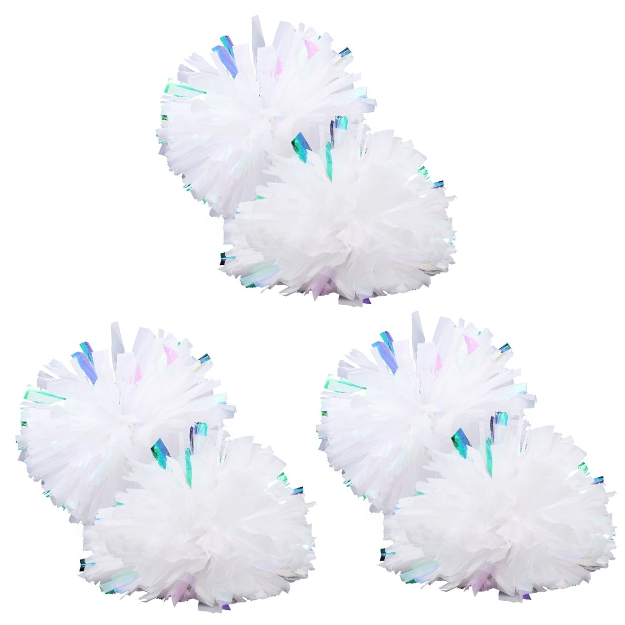 OUNONA 6 Pcs Delicate Cheerleader Props Portable Cheerleader Pom Poms Reusable Sports Props