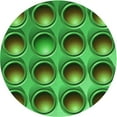 thumbnail image 1 of Ahgly Company Tapis d'Intérieur Rond Lavable en Machine Vert Néon Transitionnel, 3 Pieds Rond, 1 of 7