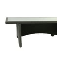thumbnail image 2 of Rectangular Aluminum Framed Dining Table with Rattan Covering, Gray, 2 of 5