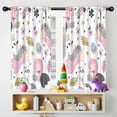 thumbnail image 5 of Blackout Kids Curtains,White Fairy Flower Pattern Childrens Insulated Curtains Set Of 2,Bedroom Essentials,Toddler Room Decor 42"x54", 5 of 5