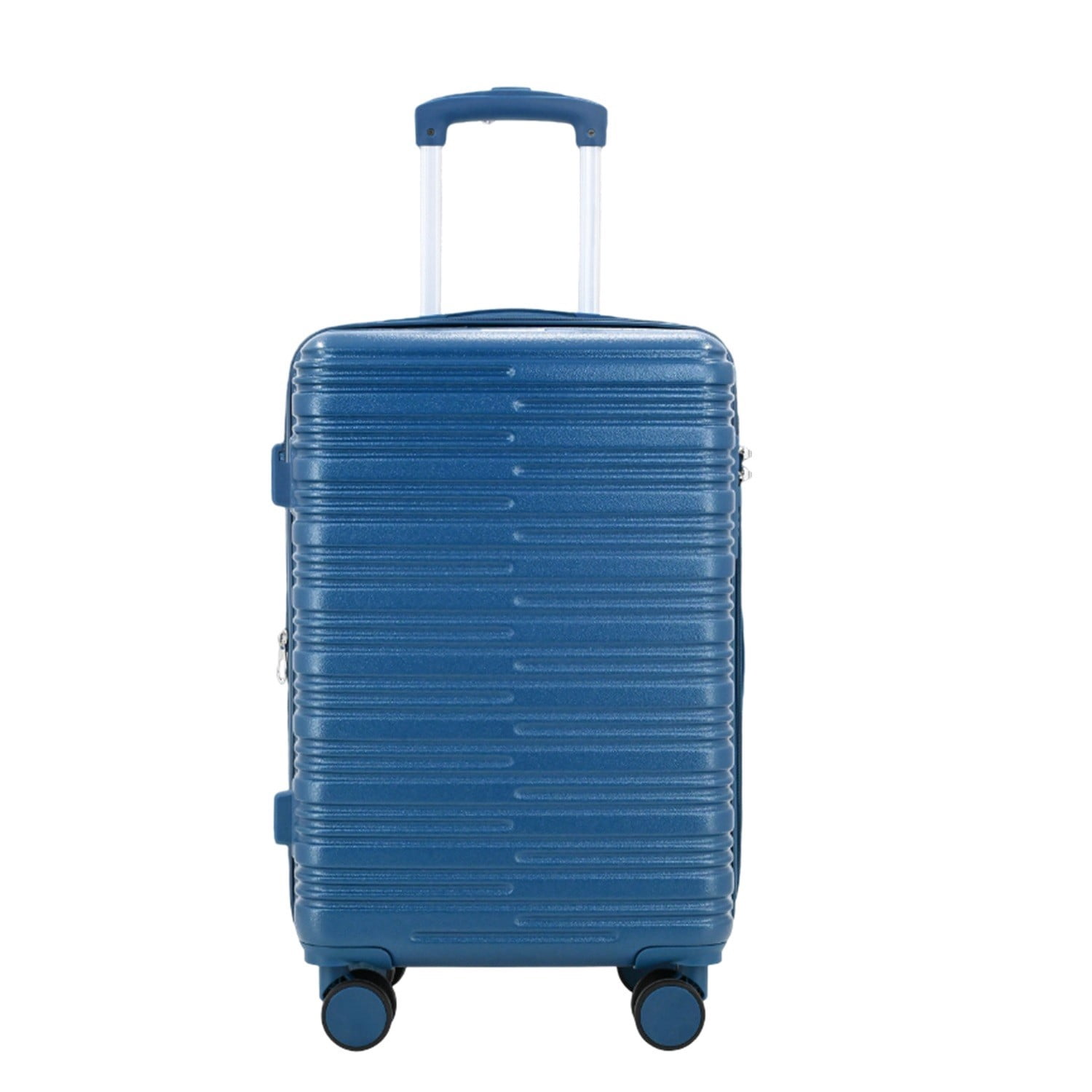 Expandable 20-inch Carry-On Hardside Luggage with 360° Spinner Wheels and Combination Lock, Bliss Blue