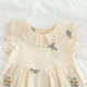 thumbnail image 5 of Vestido volador de encaje de estilo coreano para niña, vestidos de princesa florales bordados, mono encantador para bebé, trajes para hermana, 5 of 6
