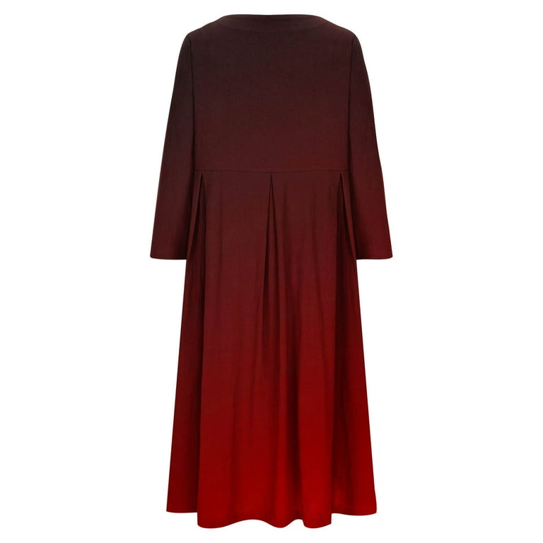 Women's Dress, Mid Calf Length Bohemian Print Dress with Short Sleeves and  Round Neck for Casual Wear - Walmart.com