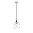 thumbnail image 3 of 516-1S-WPC-G1215-8 Innovations Lighting Athens Water Glass 1 Light 8" Mini Pendant White and Polished Chrome, 3 of 5