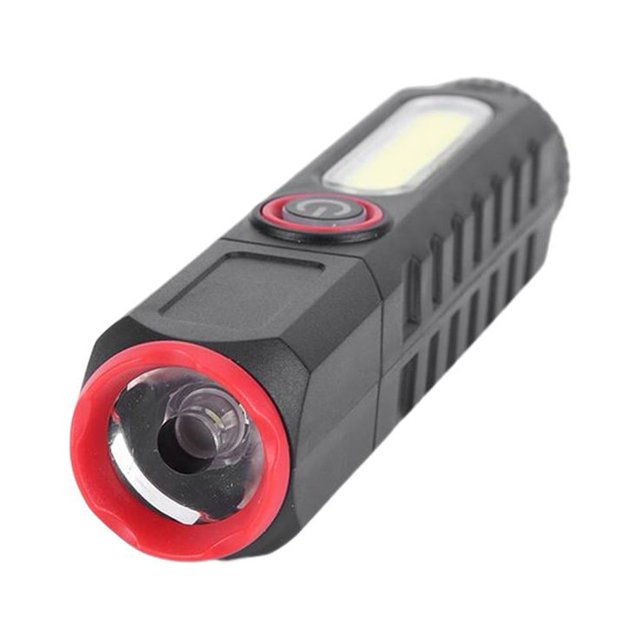 Linterna de emergencia XPE 4 modos COB LED linterna fuerte para exteriores (rojo)