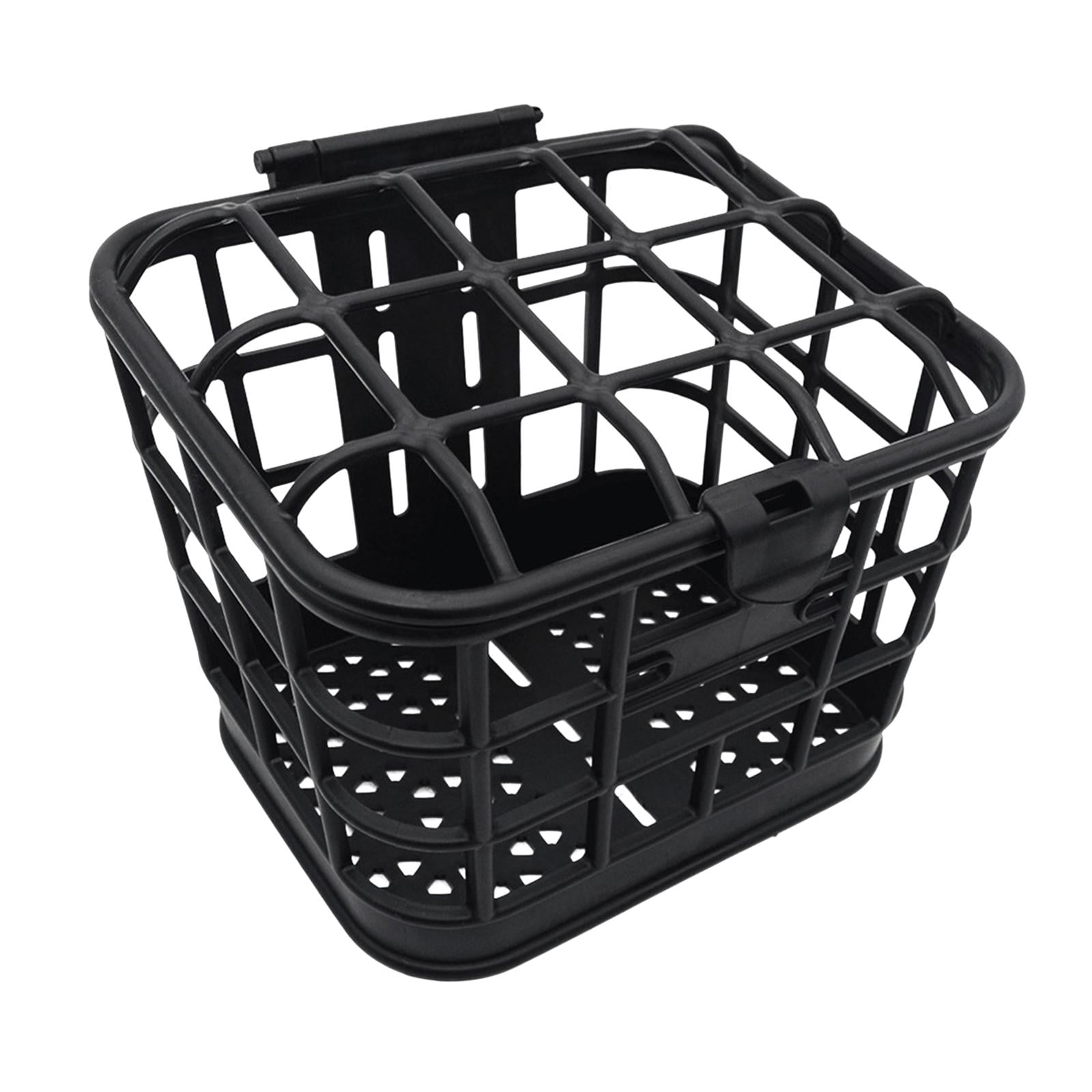 Grand Panier Arrière Pliable Pour Vélo - Noir - Fixation Sur Porte-bagages - 2,14 Kg