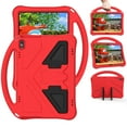 thumbnail image 6 of Dteck Case for Lenovo Tab M10 (TB-X605F) 10.1 Inch, Lenovo Tab P10 10.1" (TB-X705F /TB-X705L),Shockproof EVA Foam Kids Friendly Handle Lightweight Protective Shell Back Cover With Kickstand,Red, 6 of 6