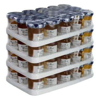 Bonne Maman Mini Pots de Miel, Miel Français 100 % Pur de Qualité Supérieure, Pots en Verre Emblématiques de 1 oz (28 g), Caisse Professionnelle en Vrac de 60 Unités