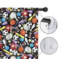 thumbnail image 4 of Blackout Kids Curtains,Baseball Football Pattern Childrens Insulated Curtains Set Of 2,Bedroom Essentials,Toddler Room Decor 42"x84", 4 of 5
