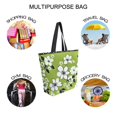 thumbnail image 7 of FORMRS Womens Canvas Tote Bag with Zipper Inner Pocket Shoulder Handbag, Retro Floral, 7 of 7