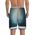 thumbnail image 3 of Daiia Winter Rabbit Mens Woven Stretch Pajama Short,Short Pajama Pants-Medium, 3 of 9