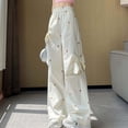thumbnail image 5 of Baggy Sweatpants Women Valentine's Day Bow Print Trendy Relaxed Fit Athletic Pants Casual Running Trousers With Pocket Beige XXXL, 5 of 5