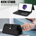 thumbnail image 3 of Case Wallet for iPhone 7 Plus/8 Plus, [Wristlet & Crossbody Strap] RFID Blocking 5 Card Slots Stand [Shockproof TPU Shell] PU Leather Magnetic Flip Cover Compatible with iPhone 7 Plus/8 Plus, Black, 3 of 9