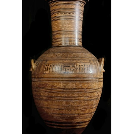 Greek Art Funerary Vase From The Dipylon Necropolis Print Wall