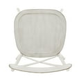 thumbnail image 2 of Weston Home Perry X-Back Metal Dining Chairs, Set of Two, Antique White, 2 of 10