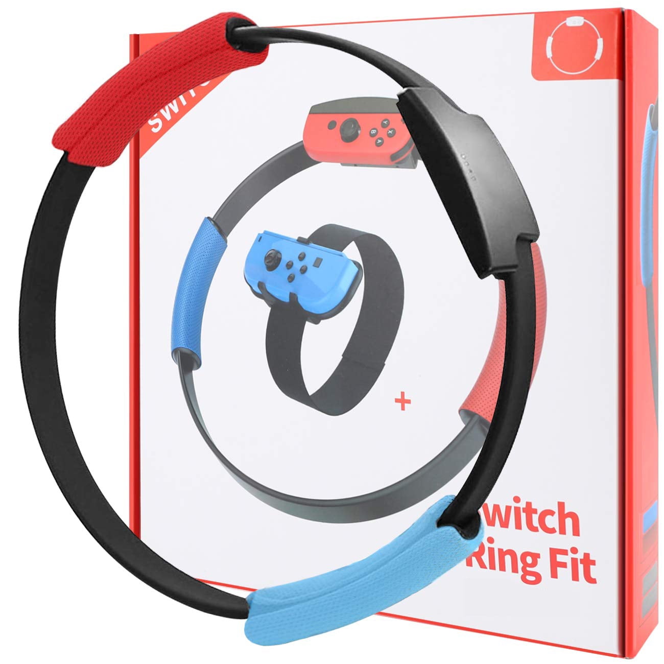 Ring Con and Leg Strap for Switch Ring Fit Adventure Game, NS Fitness