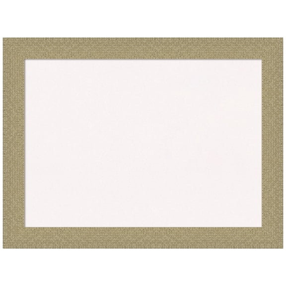 Amanti Art White Cork Board Framed Mosaic Gold Bulletin Board 32 in. x 24 in.