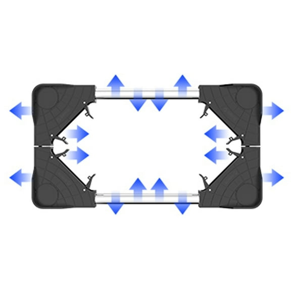 Adjustable Computer Tower Stand with Four Side Guards for Stability