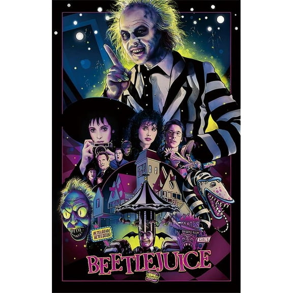 Beetlejuice movie Posters for room aesthetic For Bedroom Decoration Unframed 12x18inch(30x45cm)