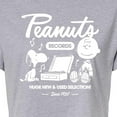 thumbnail image 3 of Peanuts - Charlie Brown Records - Juniors Cropped Cotton Blend T-Shirt, 3 of 6