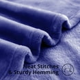 thumbnail image 3 of Astarin Flannel Throw Blanket, Fleece Bed Blankets, Adult Baby Blanket, Throw Blanket for Couch, Lightweight Throws for Summer, Practical Gifts for College Students, (Navy, 90x90 IN), 3 of 8